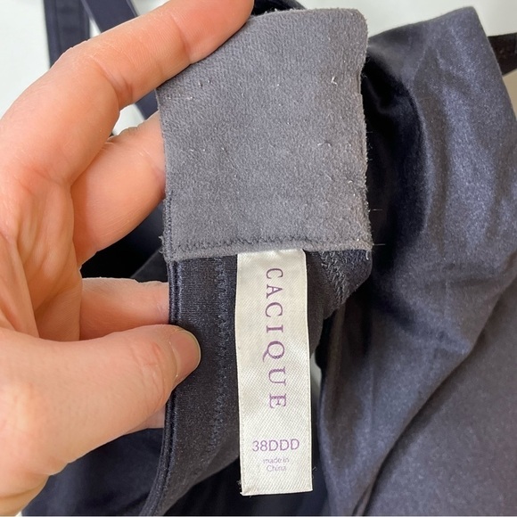CACIQUE 38DDD Intuition Full Coverage Bra Blue Grey - Picture 6 of 8